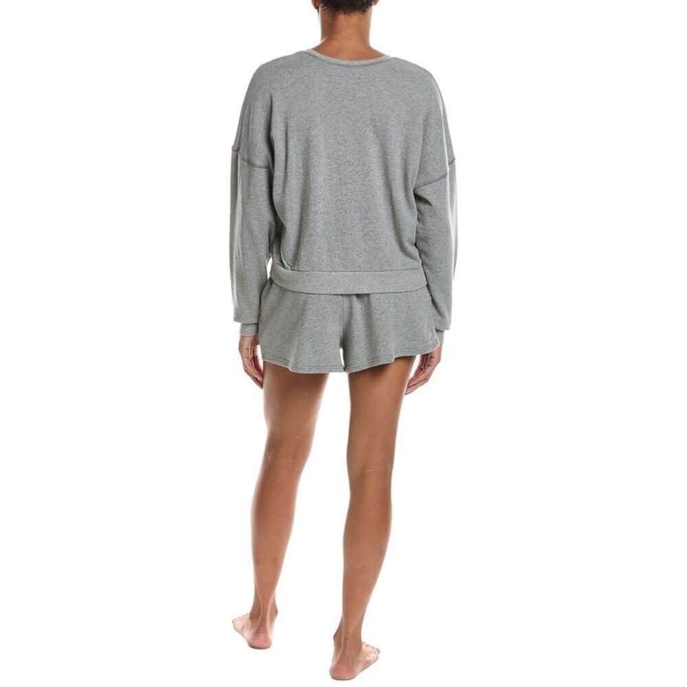 Honeydew Womens 2Pc Weekend Club Shortie Set, Gray - Picture 2 of 3